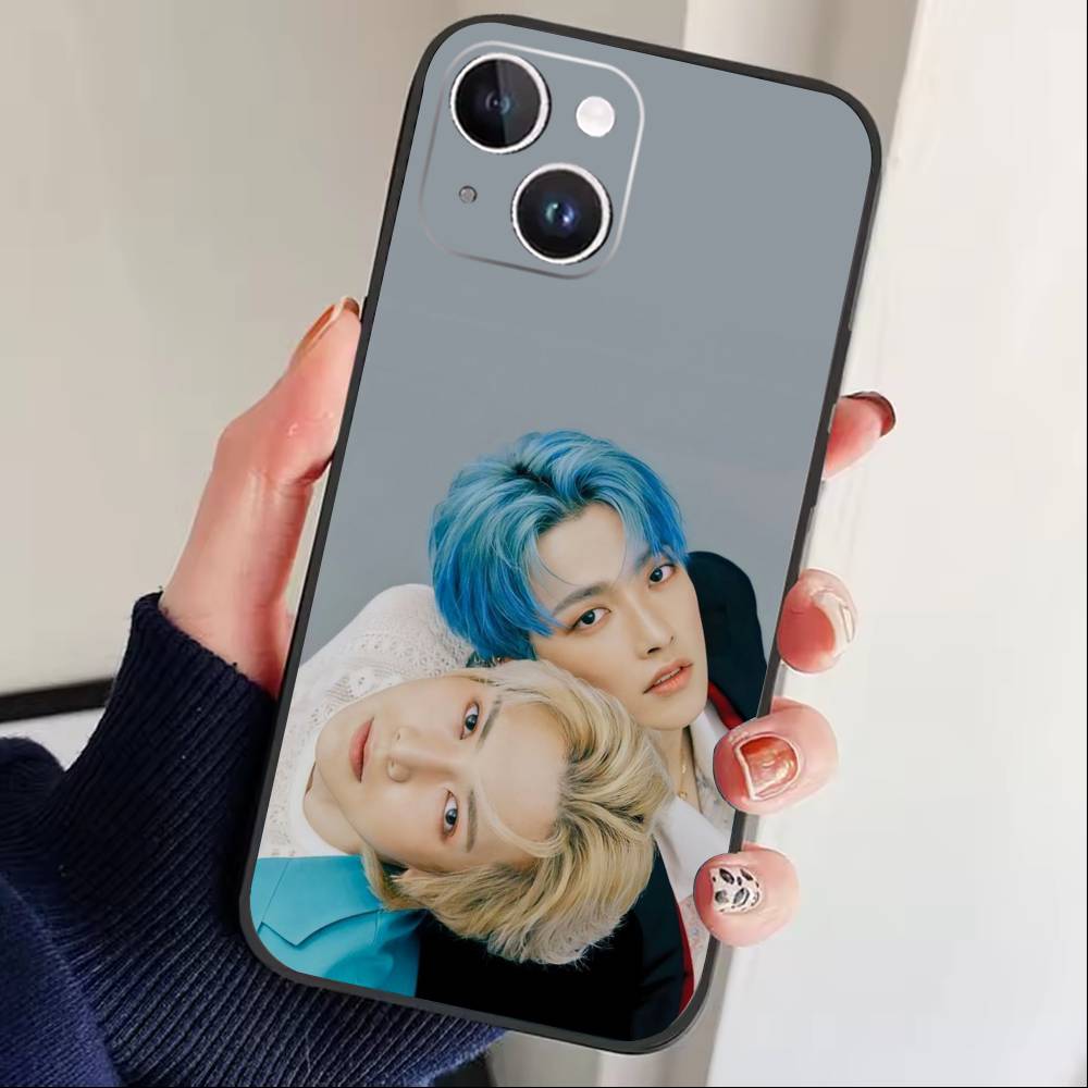 Горячий чехол для телефона Kpop O-ATEEZ для iPhone 17, 16, 15, 14, 13, 12 Plus, Max, мягкий силиконовый, черный
