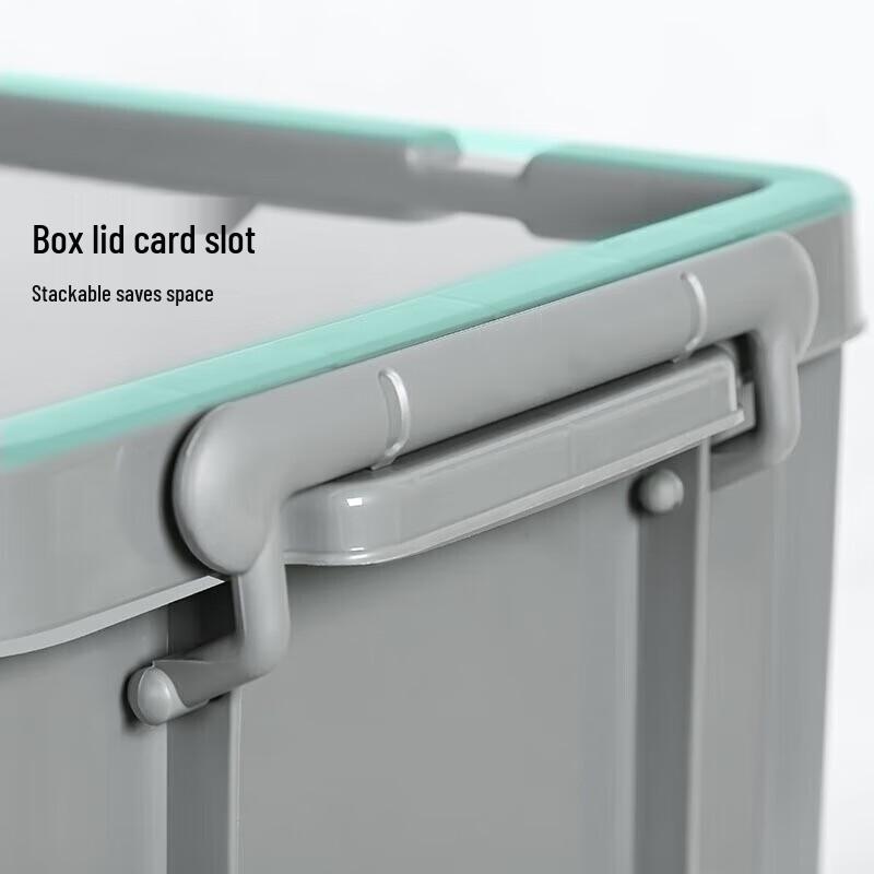 Yishunda Military Green Plastic Storage Box with Lid