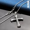 925 Sterling Silver Classic Cross Pendant Necklace Fashionable Wedding Jewelry