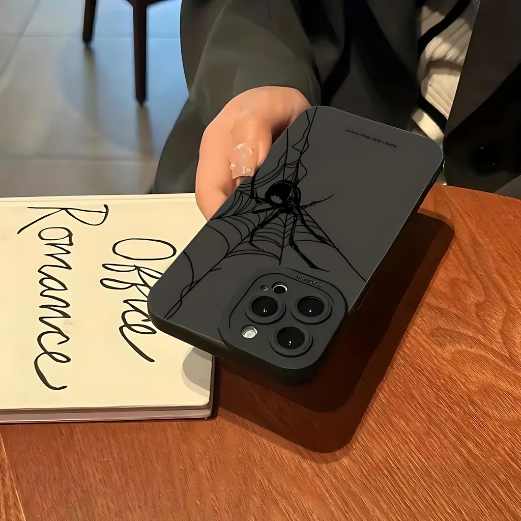 Чехол на телефон Хэллоуин Черная паутина Для iPhone 17 16e 16 15 14 13 12 11 Mini Air Pro Max X XR XSMax 8 7 6 6S Plus Мягкий чехол