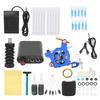 10 Wraps Tattoo Coil Machine Kit Black Mini Tattoo Power Supply Complete Tattoo Machine Set for