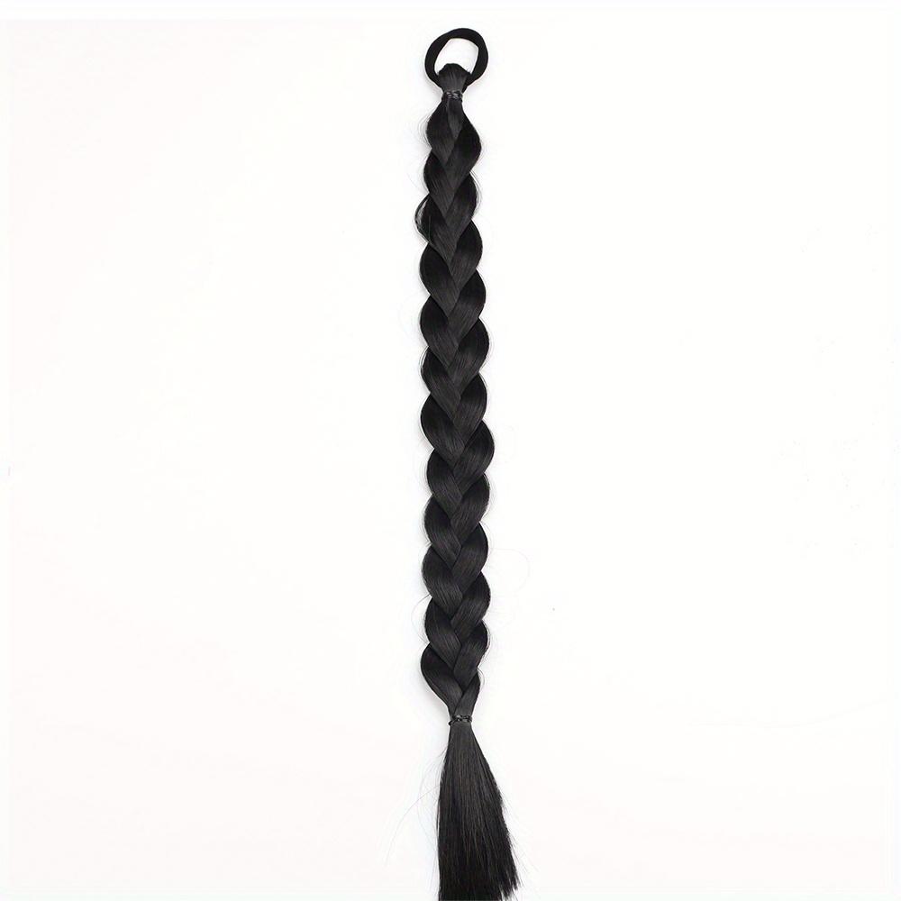 «Жаростойкий» шикарный длинный плетеный хвост для женщин — термостойкие синтетические волосы, универсальный стиль для повседневного ношения