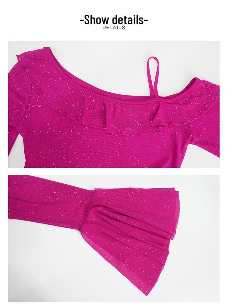 Костюм для танца живота Huayu: Комплект платья из сетки с пайетками для женщин