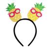 Hawaiian Party Headband Felt Luau Head Boppers Palm Tree Flamingo Pineapple Headbands for Summer Beach Themed Party Favors