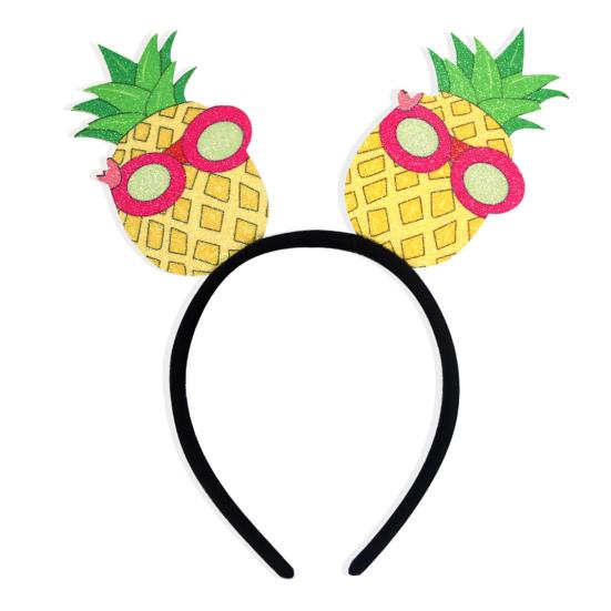 Повязка на голову для гавайской вечеринки, фетровые головные уборы Луау, пальма, фламинго, ананас, повязки на голову для летней пляжной тематической вечеринки, сувениры