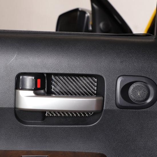 6PCS Carbon Fiber Interior Inner Door Bowl Cover Trim For Toyota Tundra 2007-13