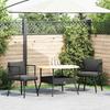 VidaXL Chaises de jardin lot de 2 avec coussins noir résine tressée, siège de jardin, chaise de patio, chaise à manger de 3328656