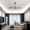 Nordic Luxury Living Room Glass Ball Chandelier Home Decoration Dining Room Kitchen Bedroom Ceiling Chandelier Indoor Lighting