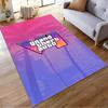 Grand Theft Auto VI themed rug with palm trees Non-slip rug suitable for living room and bedroom sofas