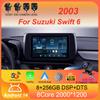 Android 14 для Suzuki Swift 6 2025 автомобильный радиоприемник мультимедиа видеоплеер навигация стерео GPS нет 2din 2 din dvd