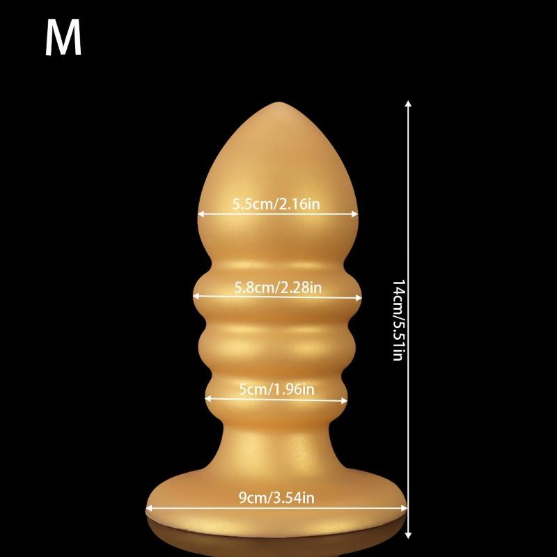 Огромная анальная пробка Жидкий силикон Мягкая коническая анальная пробка Большие анальные дилдо для женщин мужчин Массаж G-точки/простаты 18+ Секс-игрушки