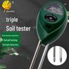 3-in-1 Soil Tester: pH, Light, and Moisture Meter with Round Head