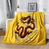 3D Print Chinese Dragon Blanket Soft Sofa Cover Throw Blanket Fleece Tapestry Lightweight Warm Bed Blankets for Bedroom Couch