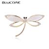 Creative New Opal Dragonfly Brooch Fashion Alloy Insect Pin Ladies Coat Sweater Clothing Accessories