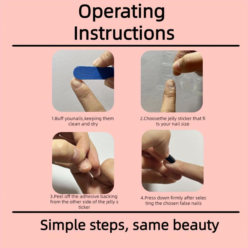 Накладные ногти Black Gold Sweet and Cool Spice Girl Press, 1 коробка из 24 штук, 1 пилочка для ногтей, 1 двухсторонний скотч