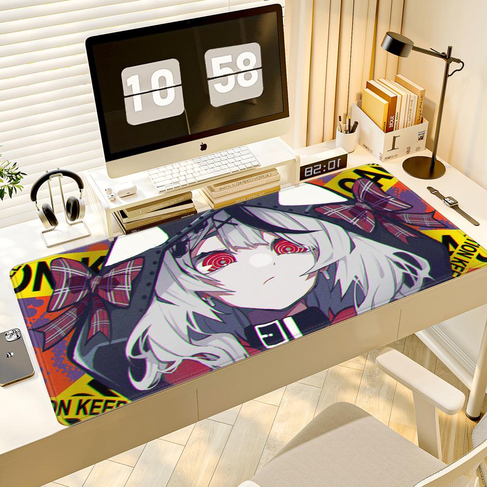 Anime Desk Mat Hololive Sakamata Chloe Large Mousepad Keyboard Extended Pads Kawaii Girl Mouse Pad Office Pc Rubber Mouse Mats