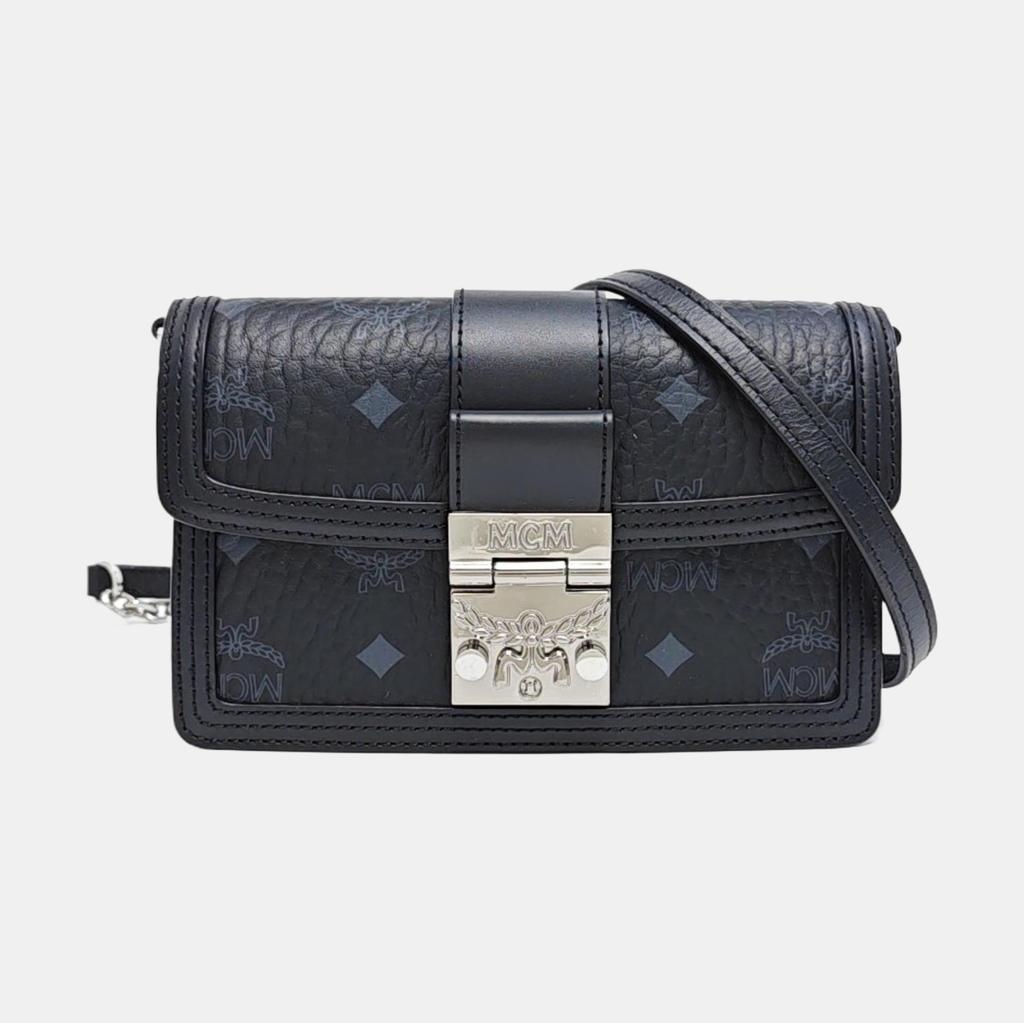 [Pre-Owned] Silver Hardware Monogram Print Chain Shoulder Bag Coated Canvas Leather Crossbody Mini - Very Good #I7GBZC