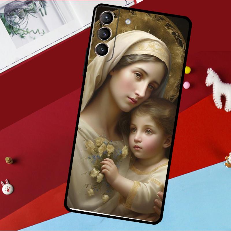 Virgin De Guadalupe Virgen Mary Funda For Samsung Galaxy S26 S25 S24 S21 S22 S20 Ultra S9 S10 Plus S23 FE S25 FE Phone Case