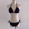 Женский Модный Сексуальный Бикини с Разрезом, Шнуровкой, Эротическое Белье, Без Чашечек,
