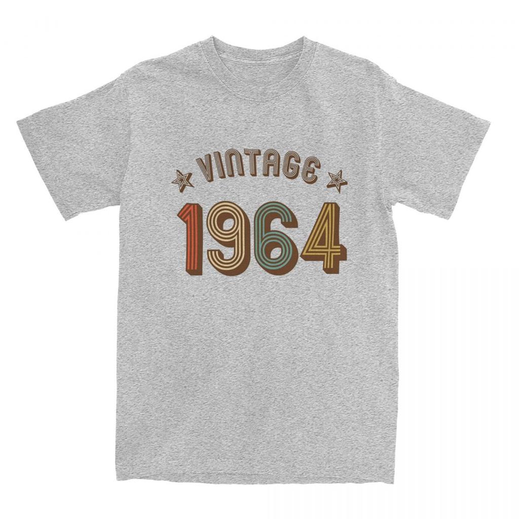 Винтажные футболки 1964 года на 60-летие для мужчин и женщин из хлопка, потрясающие люди, подарки на 60 лет, футболка с коротким рукавом, идея для подарка