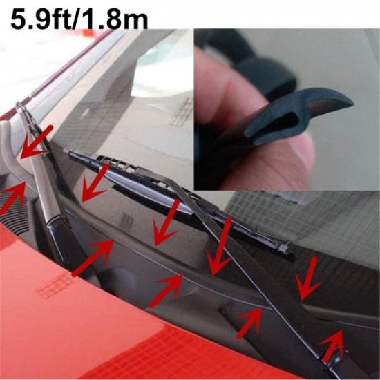 5.9ft For Dodge Car SUV H-Shape Front Windshield Panel Seal Strip Moulding Trim