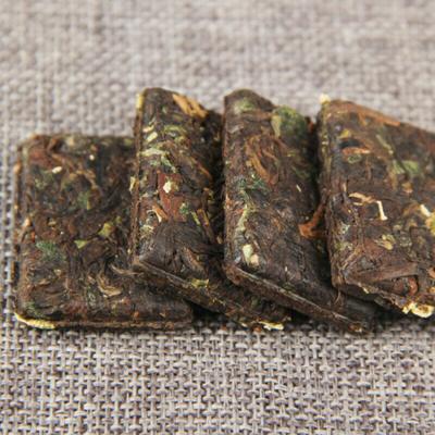 Клейкий ароматный спелый чай Пуэр Первоклассный маленький квадратный чай Пуэр кирпичик 500г