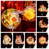 Handmade Transparent Rabbit Lantern Cartoon Lantern DIY Material Package  For Women