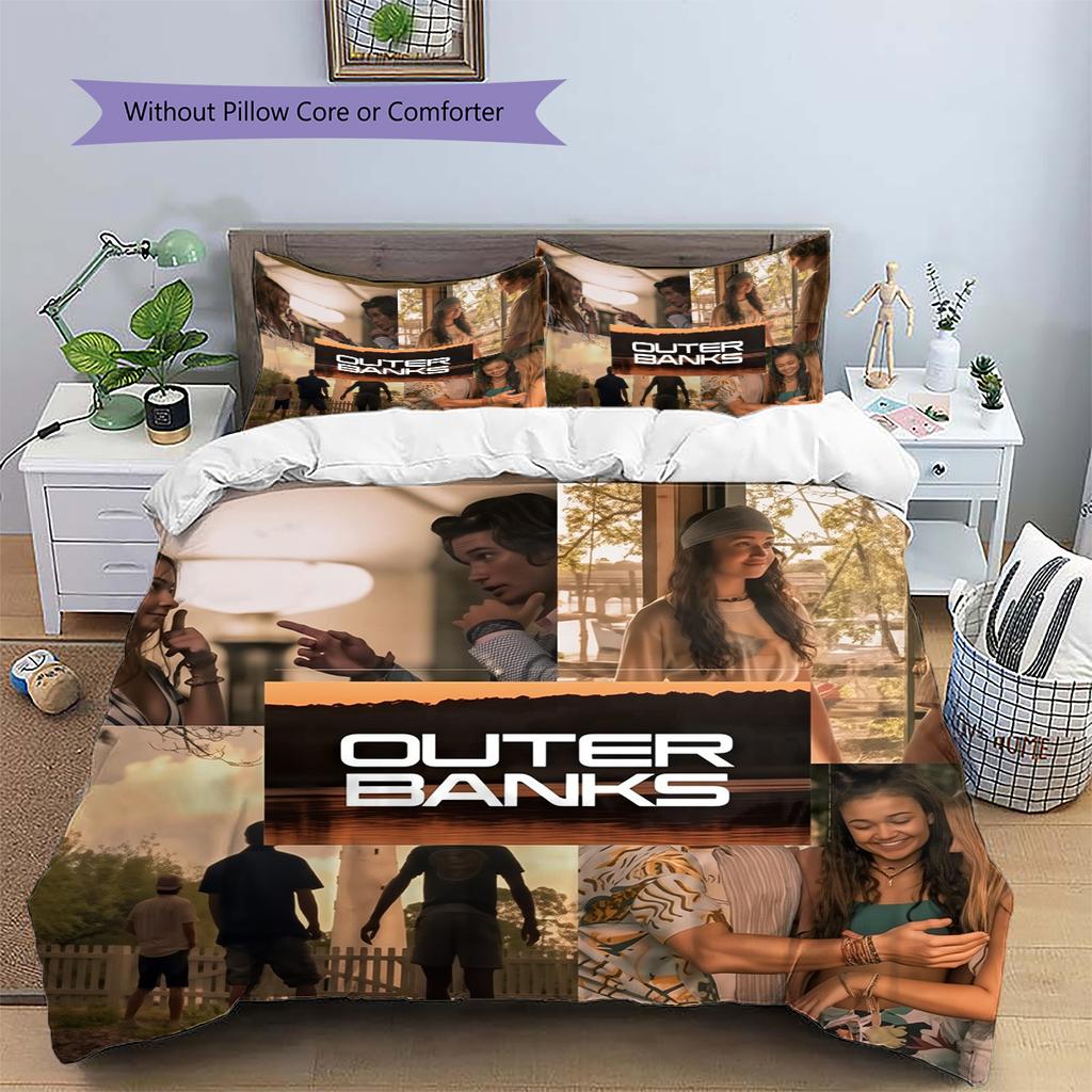 The Bund Mysteries Pattern Bedding Home Decoration Birthday Gift (1 * duvet cover + 2 * pillowcase, without core)