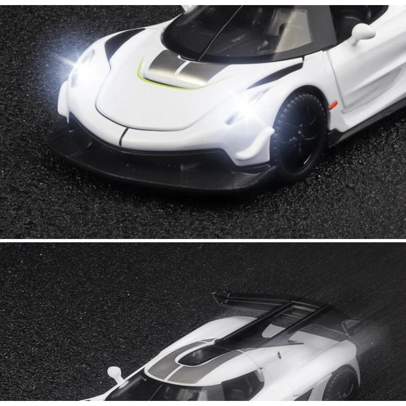 1/32 Koenigsegg Jesko Supercar Alloy Die Casting Model Car Classic Bookcase Display Decoration Collection Ornaments Present with Friend Kid