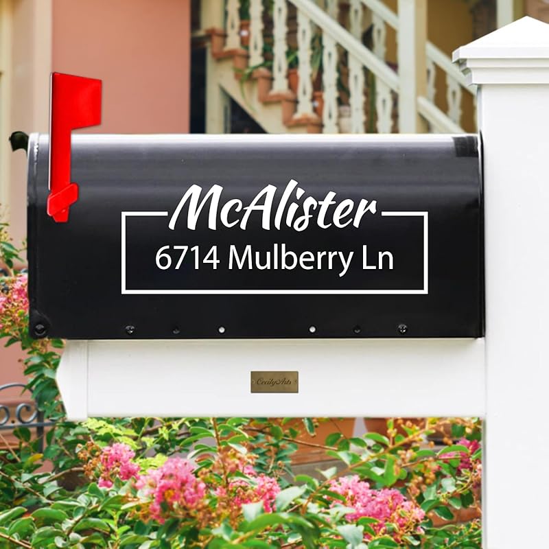 Индивидуальный номер почтового ящика, светоотражающие современные номера почтовых ящиков для улицы, виниловая наклейка с адресом улицы, самоклеящиеся номера, индивидуальный выбор цветов