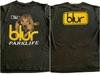 90-е Группа Blur 2 стороны Парклиф Парк дизайн Редкий Дизайн Футболка базовая футболка Перепечатка Унисекс Футболка