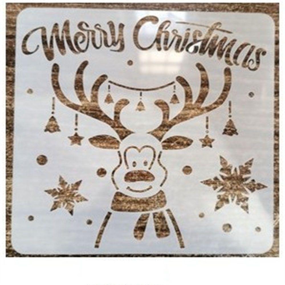 Стена, окно, милый снеговик, шаблон для рисования распылением, трафарет в рождественском стиле, инструмент для рисования граффити