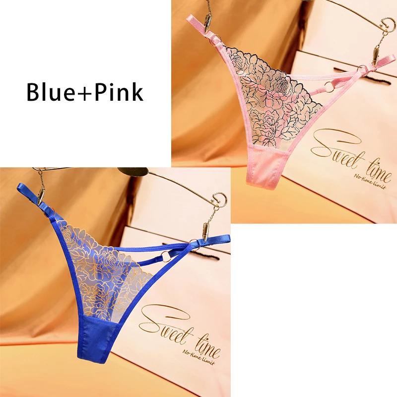 Dulasi Модные брюки-стринги с вырезом на талии и изысканной вышивкой, регулируемый пояс для женского нижнего белья 2271