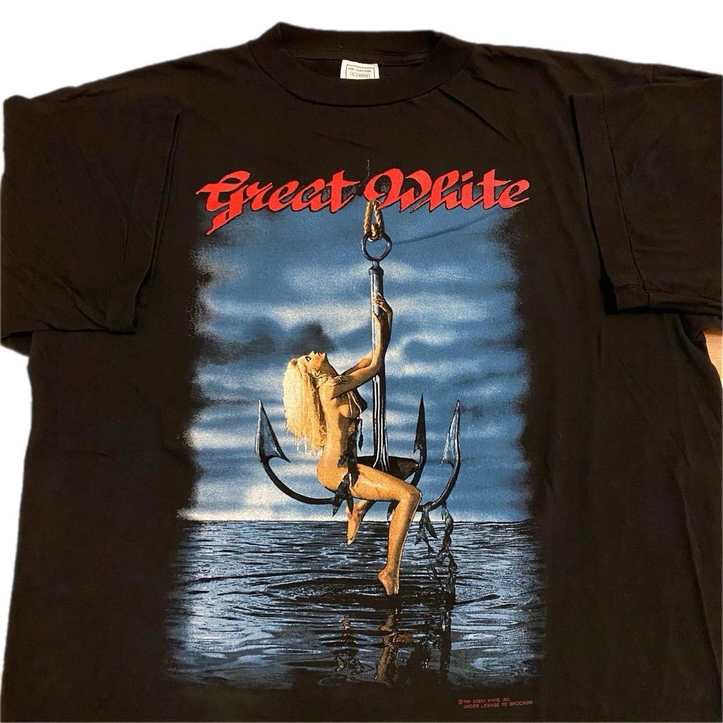 Rare Great White Heavy Rock Style Short Sleeve Tee VA464 Unisex T-Shirt