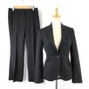 THE SUIT COMPANY She Spring Summer Pants Suit [38/Women’s M/Black Thin Stripe] Fully Lined Jacket(USED)