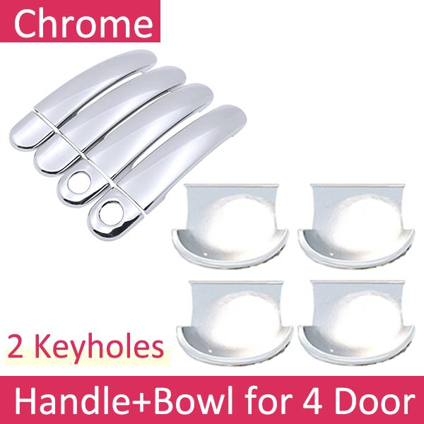 for Volkswagen VW Jetta A4 Bora MK4 1999~2006 Chrome Door Handle Cover Car Accessories Stickers Trim Set 2000 2002 2003 2005