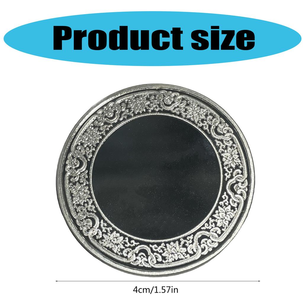 Набор из 10 чистых монет для гравировки 40 мм, цельнометаллических с покрытием, монеты с цветочным краем и защитной коробкой для персонализированных поделок