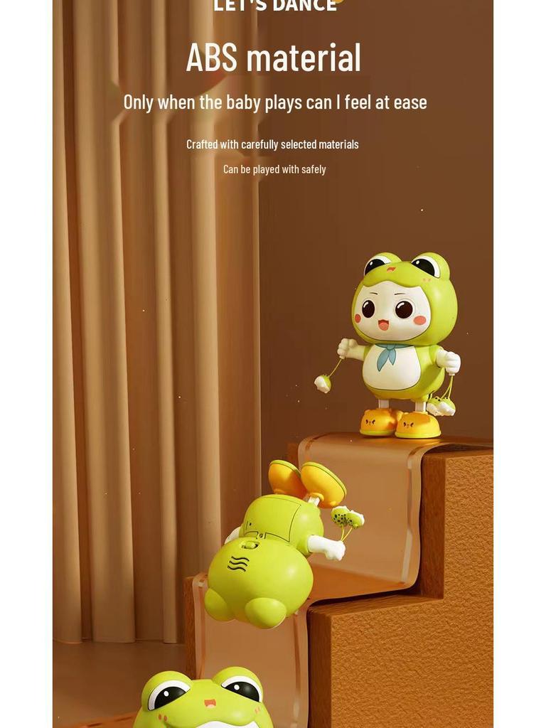 Танцующая лягушка-робот игрушка со светом и музыкой - развивающий подарок для детей