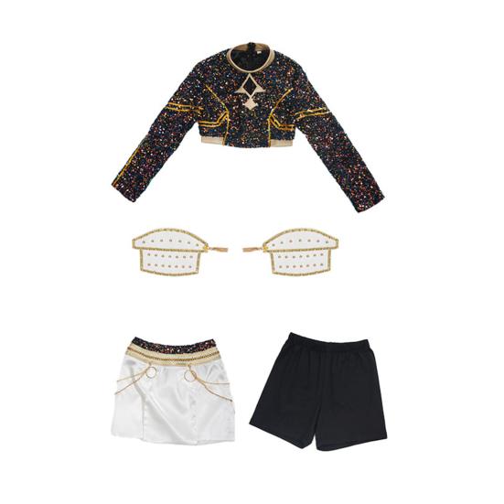 Girls Demon Hunters Costume Halloween Pop Singer Cosplay Outfits Full Set for Stage Performance Halloween Party