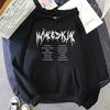 Maneskin Унисекс Уличная Одежда Худи Мужские Толстовки с Капюшоном Брендовая Мужская Одежда Модные Большие Худи Женские Топы Одежда