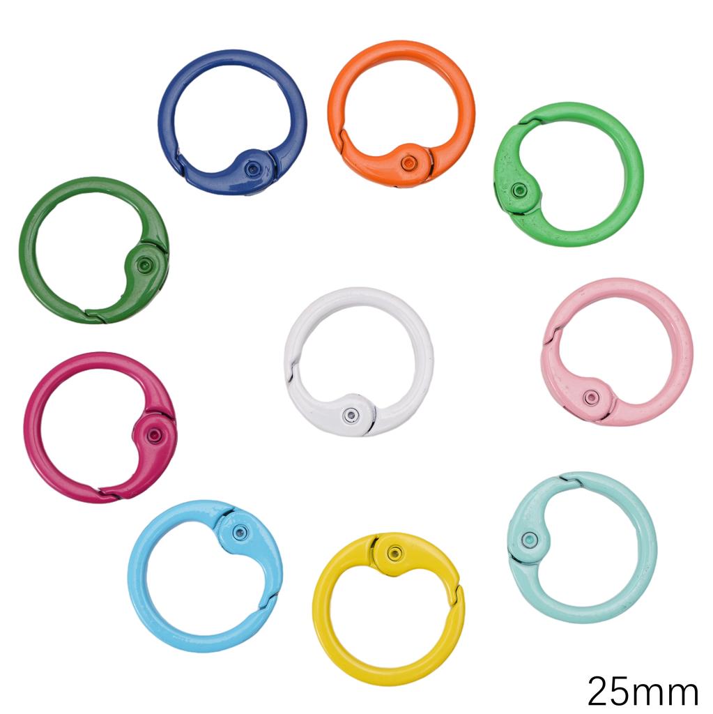 5-100 шт. Сплав Окрашенный спреем Брелок Брелок Карабин Кольцо для ключей Для DIY Ювелирных изделий Ключи Кошельки Украшения