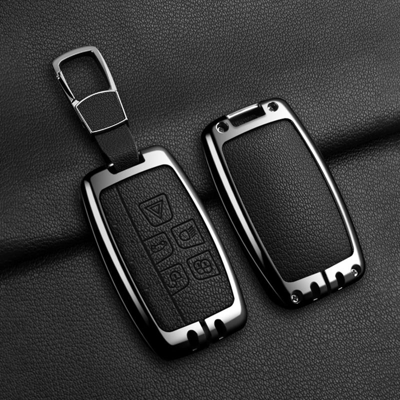 Zinc Alloy Leather Car Key Case Cover For Jaguar Xf Xj Xe S-Type F-Type X-Type F-Pace I-Pace E-Pace Android Xfr Xkr Accessories