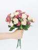 4 Bunch Artificial Rose Flowers 40 Heads Silk Roses Fake Flower for DIY Wedding Party Tables Home Outdoor Indoor Decorations