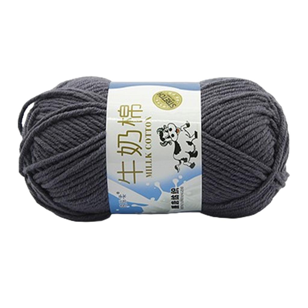 Пряжа для ручного вязания Молочная хлопковая пряжа Мягкая пряжа Разноцветная пряжа для вязания крючком Хлопковые нитки Вязальные принадлежности для детей