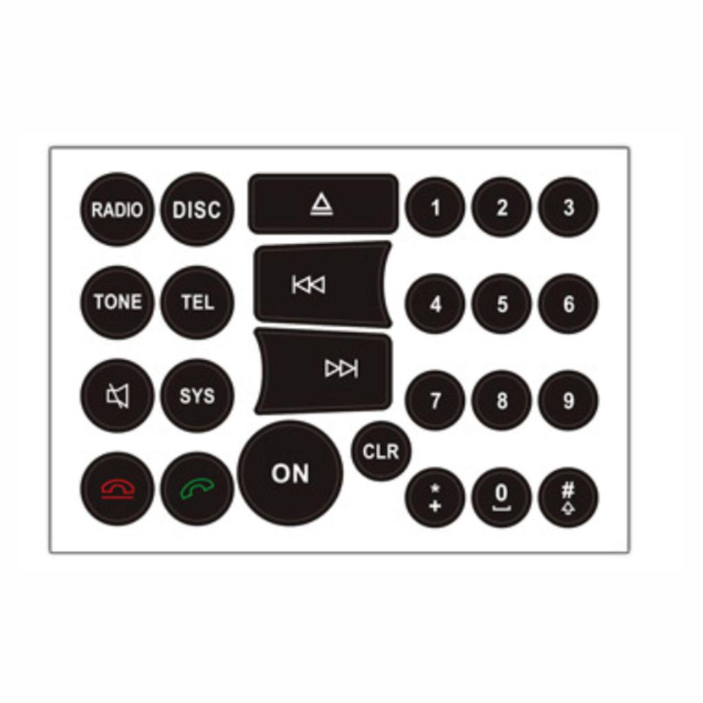 Наклейки для ремонта кнопок салона автомобиля для управления кондиционером, CD и радио