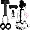 Adult Sex Toy Kits Sets for Sexy Games Bondage Mask Set Feather Handcuffs Ankle Cuff Restraints for Couple Sexual Aids