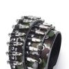 Ремень Rivet Belt Men's Bullet Belt Punk Rock Style Camouflage Bants Belt Men's And Women's Personality Belt