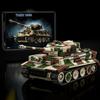 Боевая бронированная машина 1:28 Танк Тигр MOC Строительные Блоки Модель Образовательные DIY Кирпичики Армейские Игрушки Взрослые Рождественские Подарки 1603 шт.
