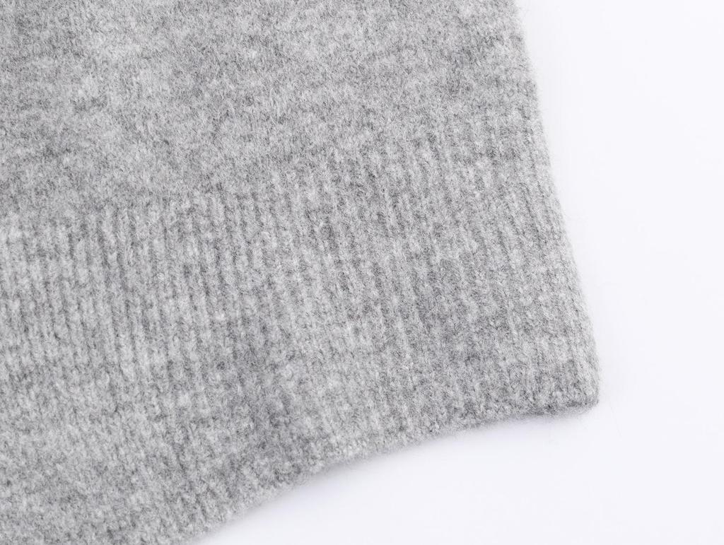 Autumn 2025 European Women's Bow Hooded Knitwear 595