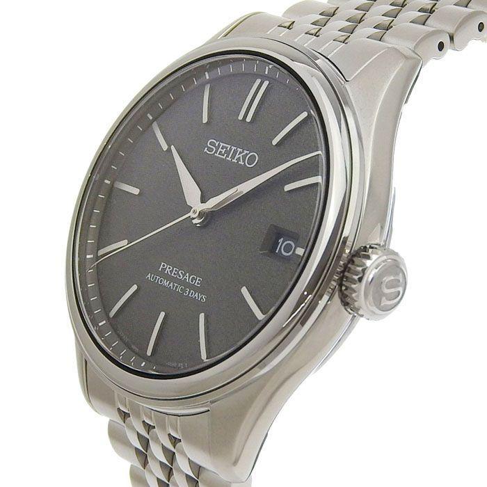 Б/у SEIKO Presage Classic Series SARX123 6R55-00H0 Серый циферблат Нержавеющая сталь 139.7г Часы Автоматические Мужские Бесплатная доставка 241001030727